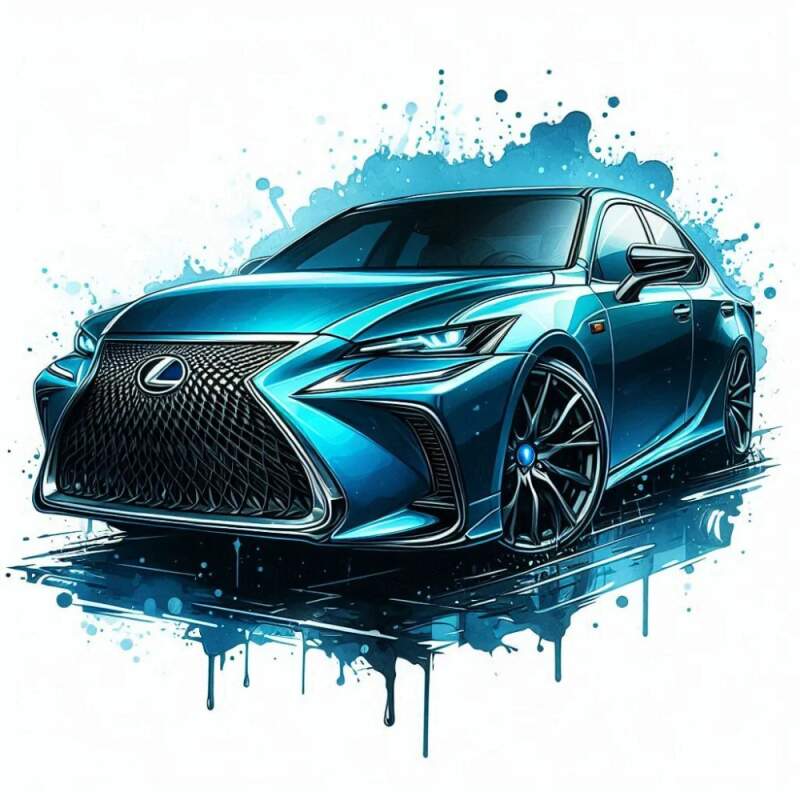 Levně Lexus modrá (NAŽEHLOVAČKA)