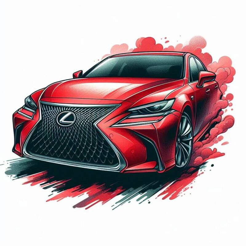 Levně Lexus červená (NAŽEHLOVAČKA)