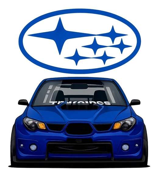 Levně Subaru se znakem (NAŽEHLOVAČKA)