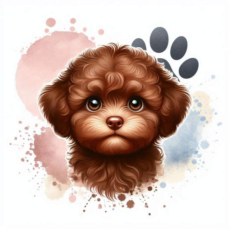 Levně Bišonek hnědý cute (NAŽEHLOVAČKA)