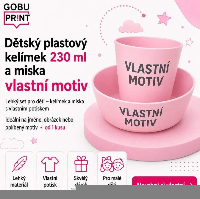 Levně Dětský plastový kelímek 230 ml a miska Mickey (Sada kelímku a misky)