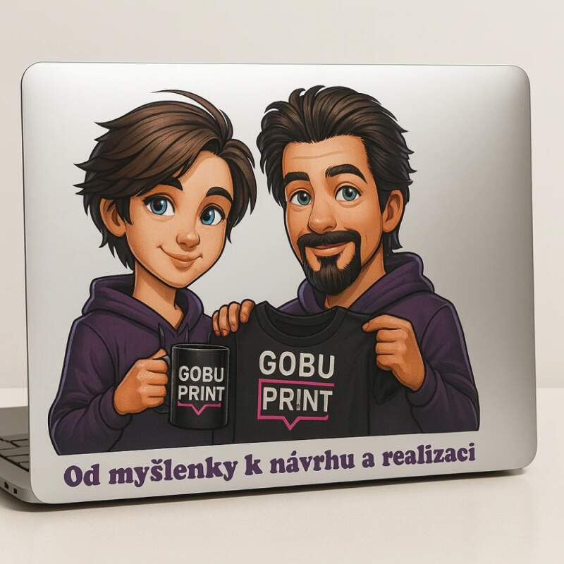 Levně Samolepka na notebook s vlastním motivem (UV DTF tisk )
