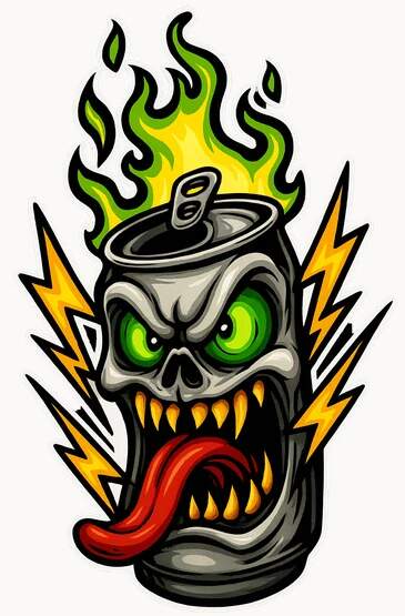 Levně Samolepka monster energy (UV DTF tisk na míru)