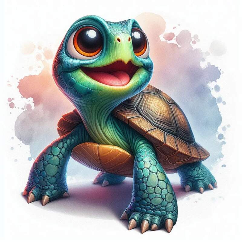 Levně Želvička cute (Nažehlovačka květiny)