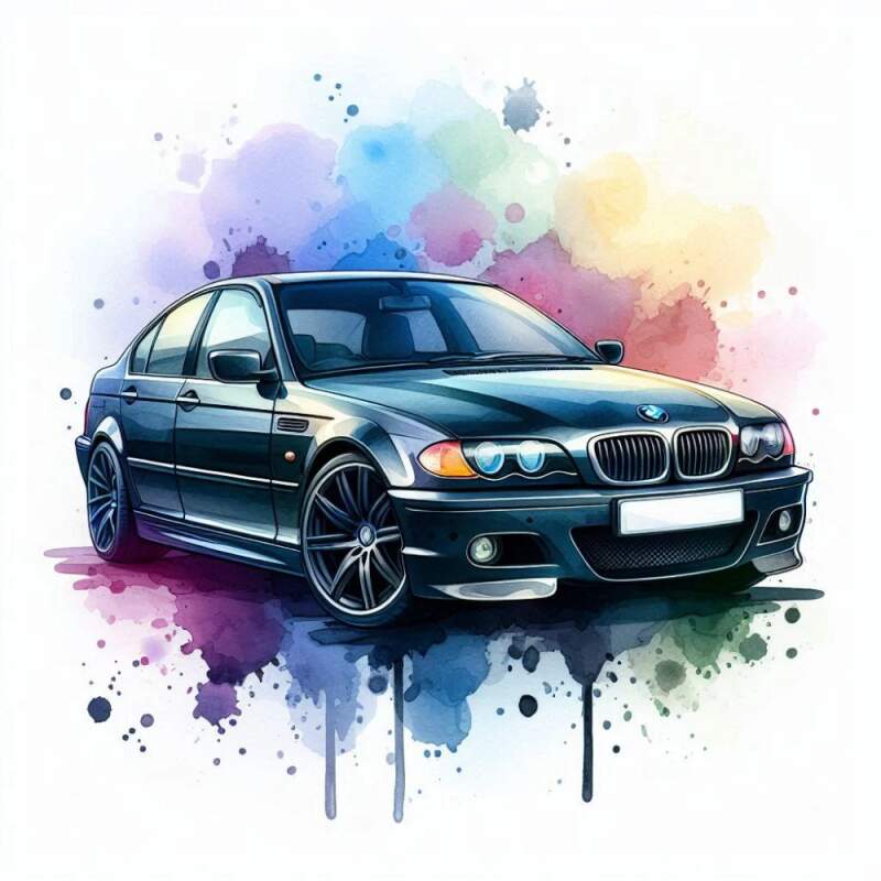 Levně Bavorák E46 černý (NAŽEHLOVAČKA)