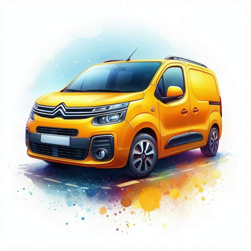 Levně Citroen Berlingo žlutý (NAŽEHLOVAČKA)