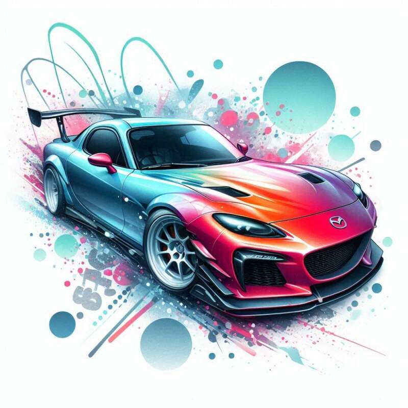 Levně Mazda RX 7 (NAŽEHLOVAČKA)