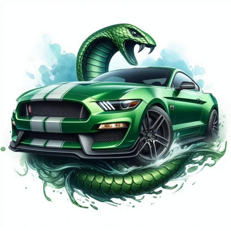 Levně Mustang shelby cobra (NAŽEHLOVAČKA)