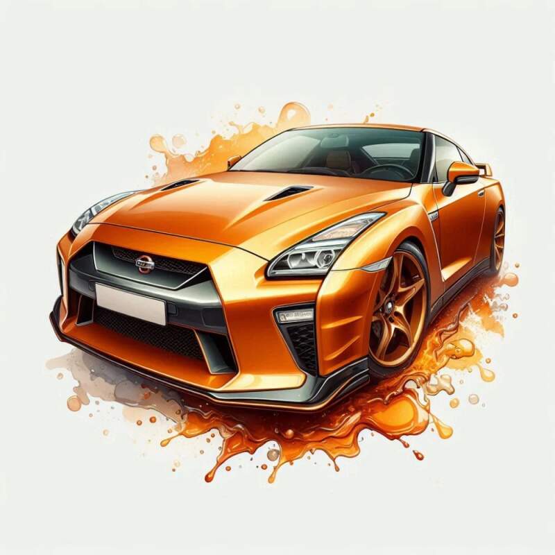 Levně Nissan GTR (NAŽEHLOVAČKA)