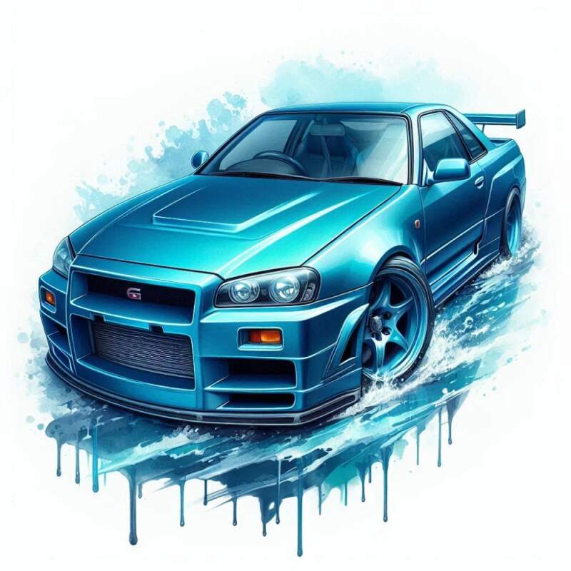 Levně Nissan skyline GT (NAŽEHLOVAČKA)