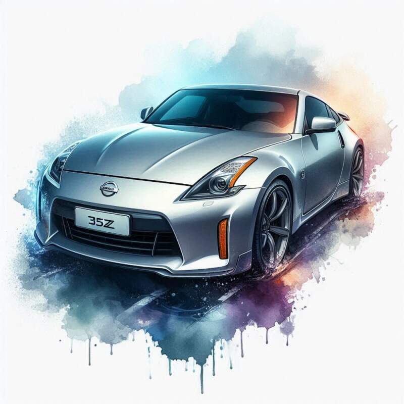 Levně Nissan 350Z stříbrný (NAŽEHLOVAČKA)