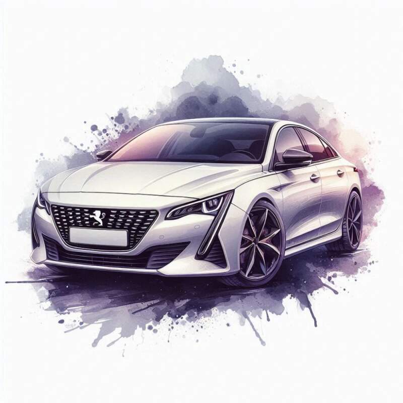 Levně Peugeot 508 bílý (NAŽEHLOVAČKA)