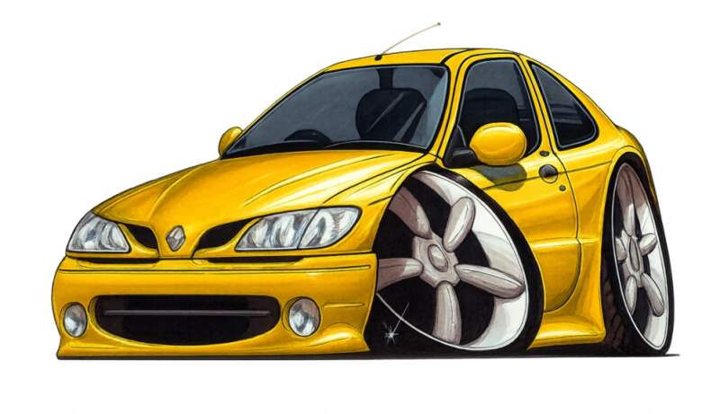 Levně Renault megan crazy (NAŽEHLOVAČKA)
