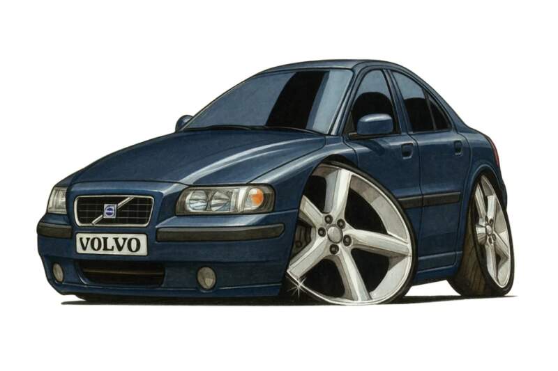 Levně Volvo kreslený (NAŽEHLOVAČKA)