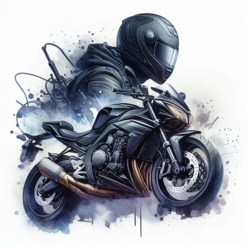 Levně Motorka Yamaha černá (NAŽEHLOVAČKA)