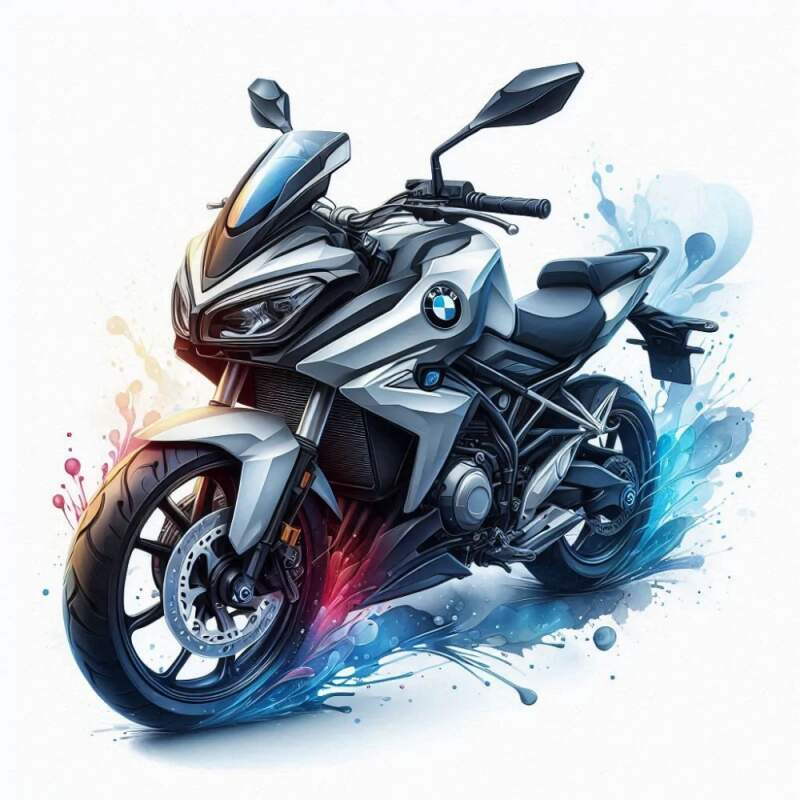 Levně Motorka BMW (NAŽEHLOVAČKA)