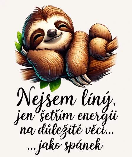 Levně Lenochod - Nejsem líný, jen šetřím energii (NAŽEHLOVAČKA)