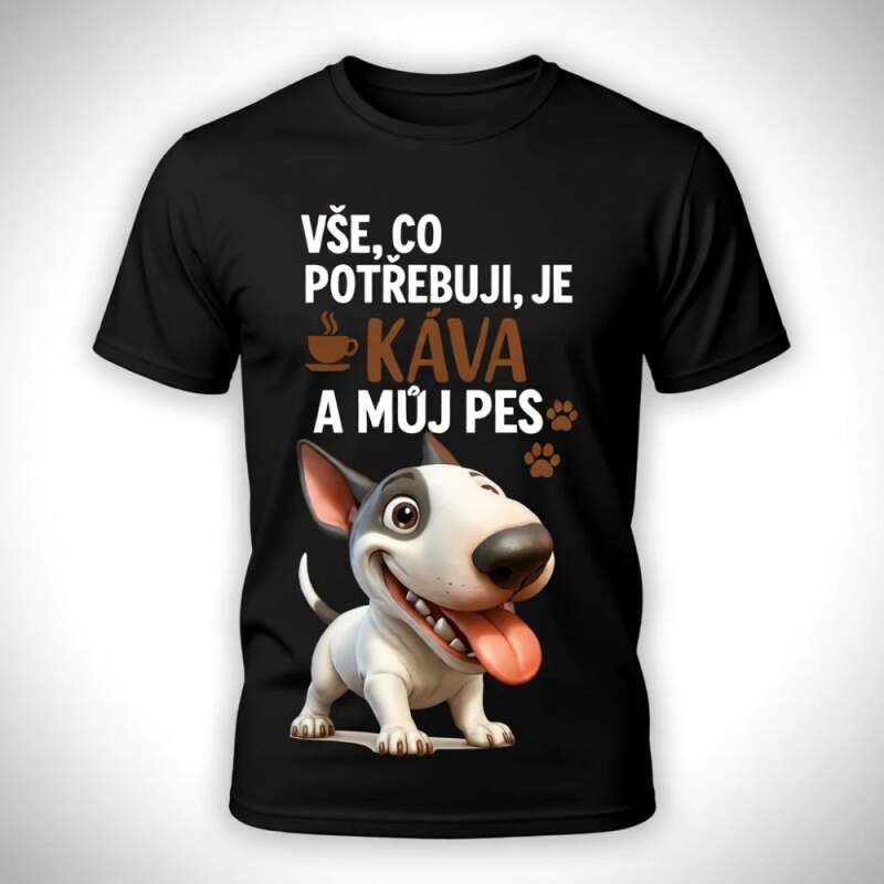 Levně Tričko Káva a pes (Dámské)