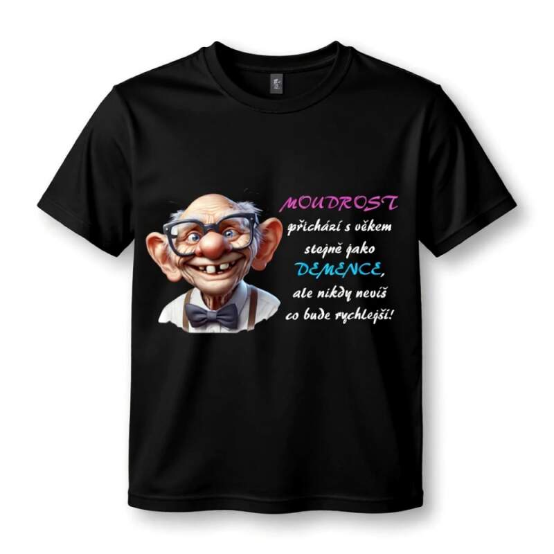 Levně Tričko Děda - moudrost a demence (Dámské)
