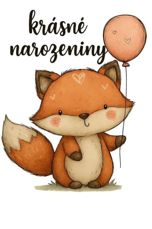 Levně Narozeniny lištička (NAŽEHLOVAČKA)