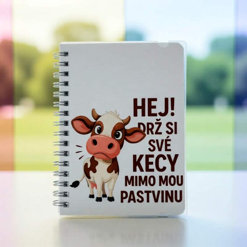 Levně Poznámkový blok A6 - kráva (80 listů | Různé varianty)