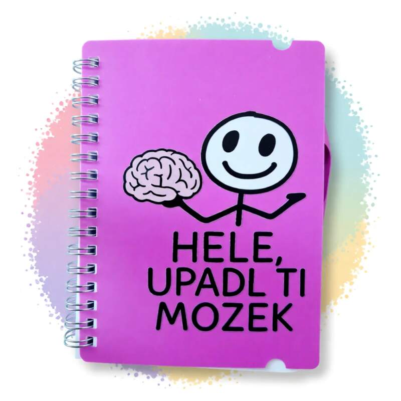 Levně Poznámkový blok A6 - mozek (80 listů | Různé varianty)