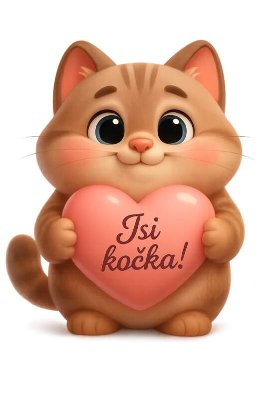 Levně Kočka se srdcem (NAŽEHLOVAČKA)