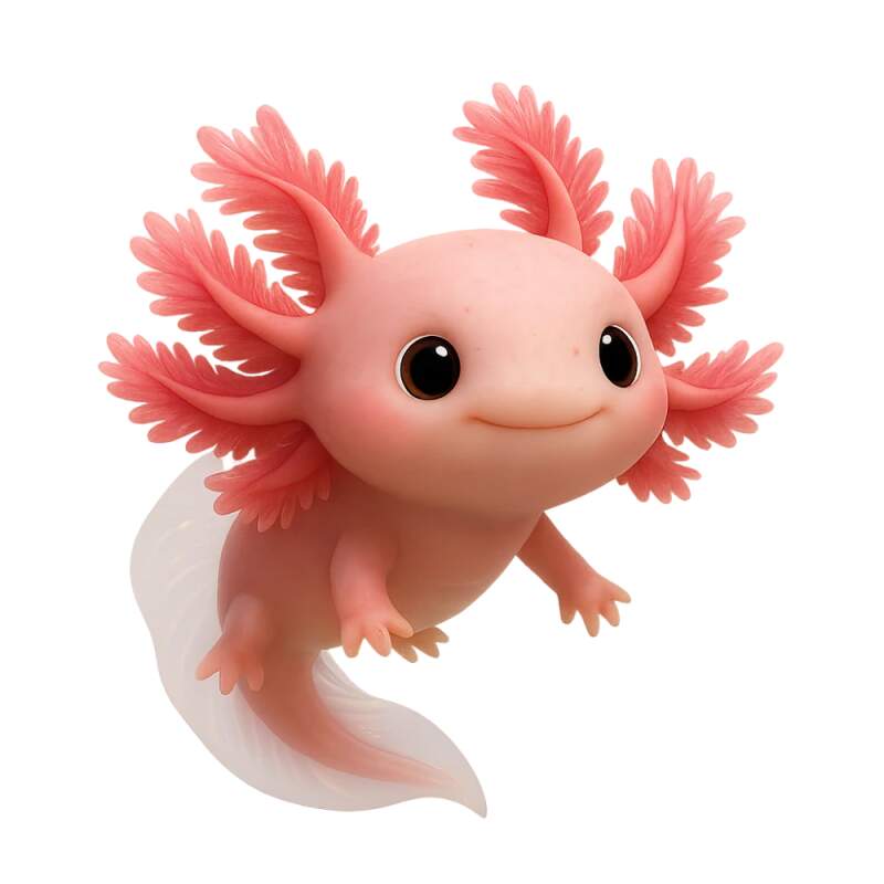 Levně Axolotl mexický cute (NAŽEHLOVAČKA)