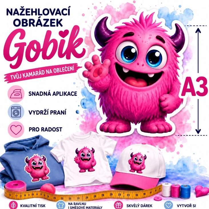 Levně 1. Nažehlovačka Gobík (NAŽEHLOVAČKA)