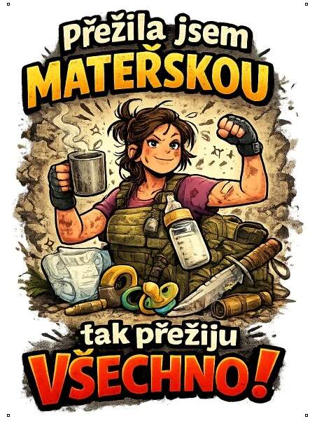 Levně Přežila jsem mateřskou, tak přežiju všechno (NAŽEHLOVAČKA)