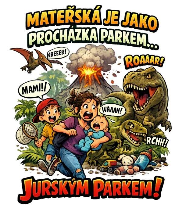 Levně Mateřká je procházka parkem - jurským parkem (NAŽEHLOVAČKA)