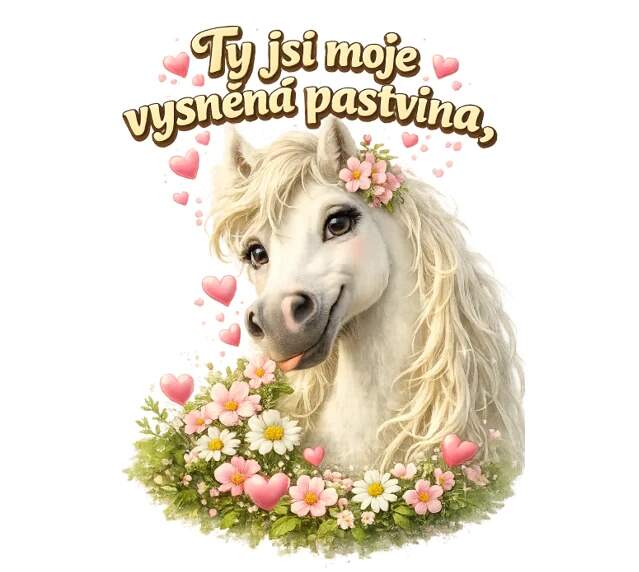 Levně Bílá kobyla - Jsi moje vysněná pastvina (NAŽEHLOVAČKA)