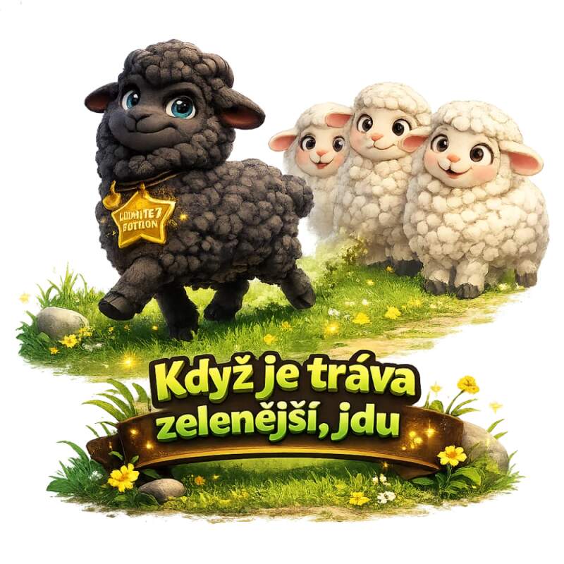Levně Když je tráva zelenější - jdu! (NAŽEHLOVAČKA)