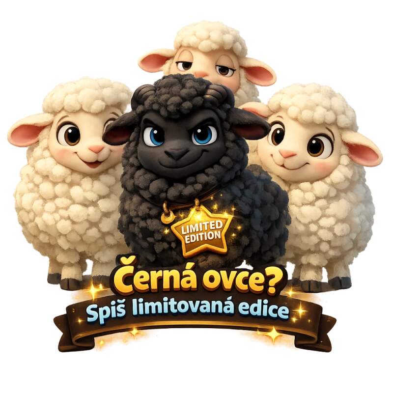 Levně Černá ovce? spíš limitovaná edice (NAŽEHLOVAČKA)