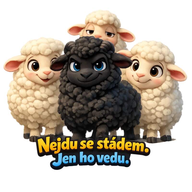 Levně Nejdu se stádem, jen ho vedu! (NAŽEHLOVAČKA)