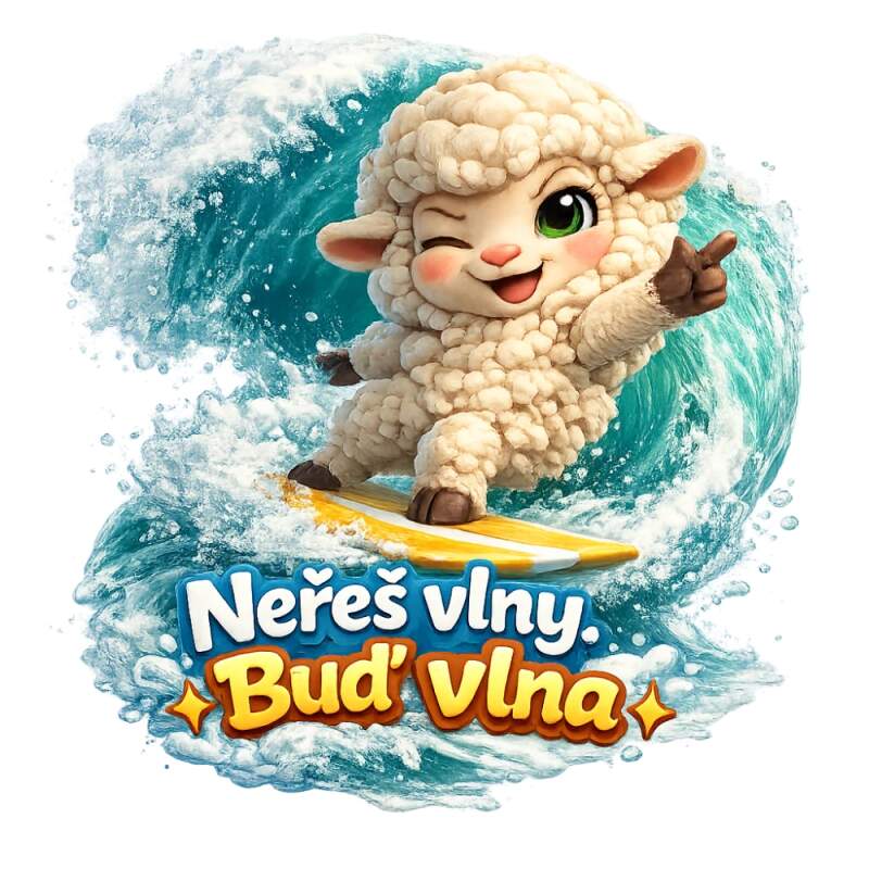 Levně Neřeš vlny - buď vlna (NAŽEHLOVAČKA)