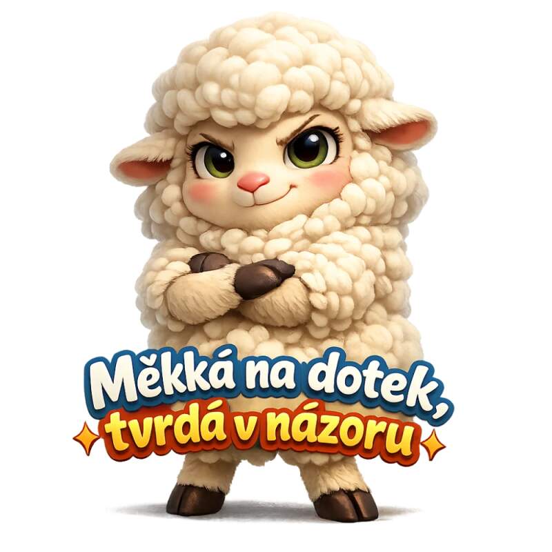 Levně Měkká na dotek, tvrdá v názoru (NAŽEHLOVAČKA)