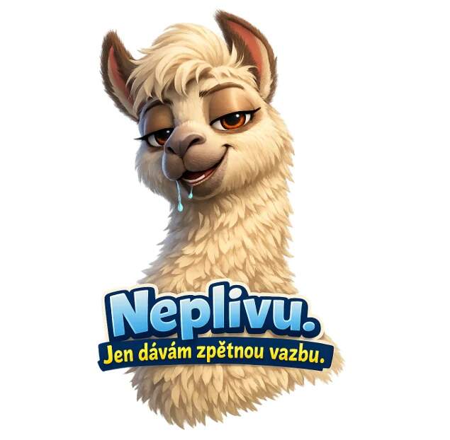 Levně Lama - neplivu, jen dávám zpětnou vazbu (NAŽEHLOVAČKA)