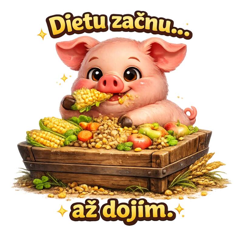 Levně Dietu začnu až dojim (NAŽEHLOVAČKA)