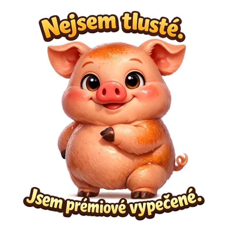 Levně Nejsem tlusté, ale prémiově vypečené (NAŽEHLOVAČKA)