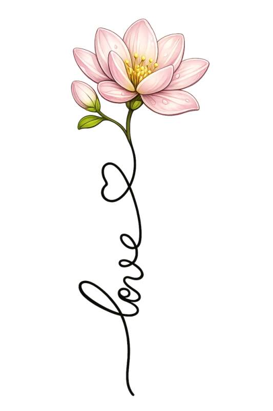 Levně Magnolie love (Nažehlovačka květiny)