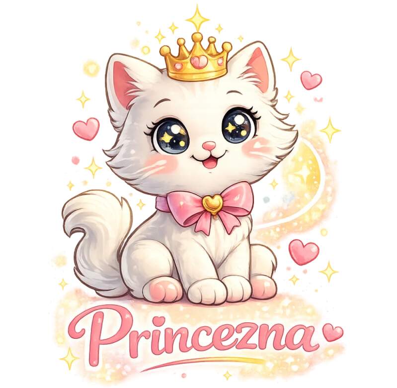Levně Kočičí princezna (nažehlovačka jednorožec)