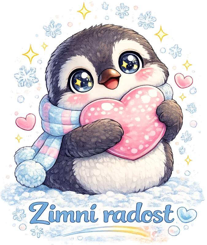 Levně Tučňák zimní radost (NAŽEHLOVAČKA)