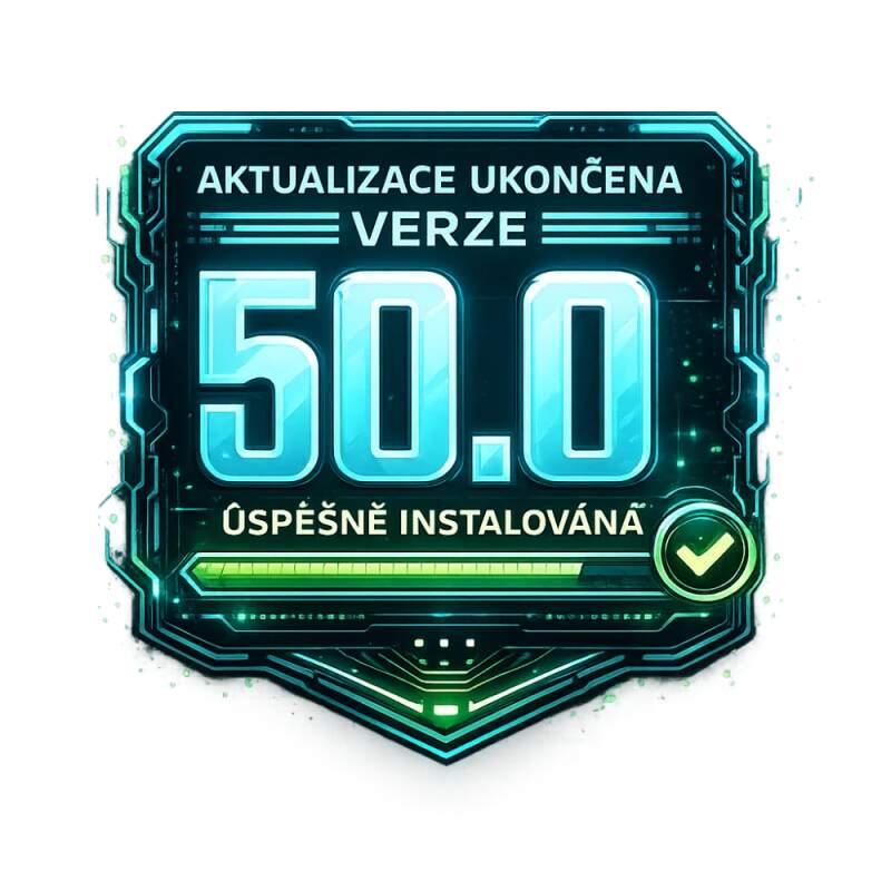 Levně Aktualizace ukončena verze 50 instalovaná (NAŽEHLOVAČKA)