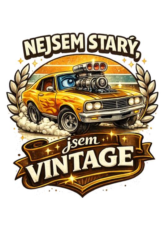 Levně Nejsem starý, jsem vintage (NAŽEHLOVAČKA)