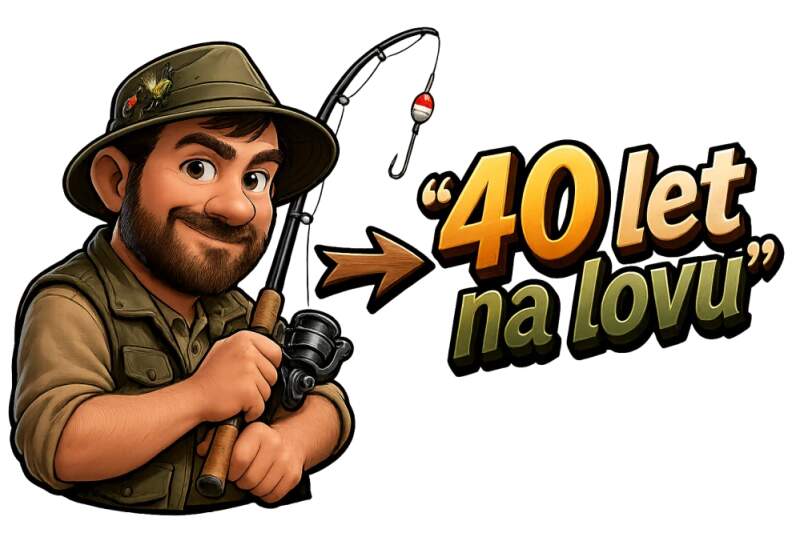 Levně Rybář 40 let na lovu (NAŽEHLOVAČKA)