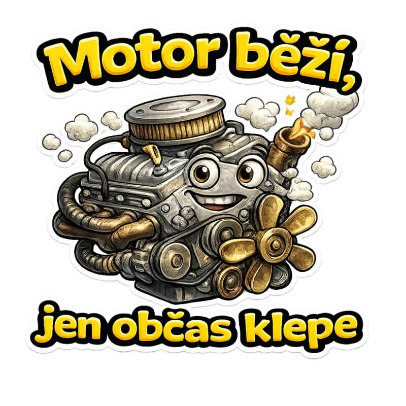 Levně Motor běží, jen občas klepe (NAŽEHLOVAČKA)
