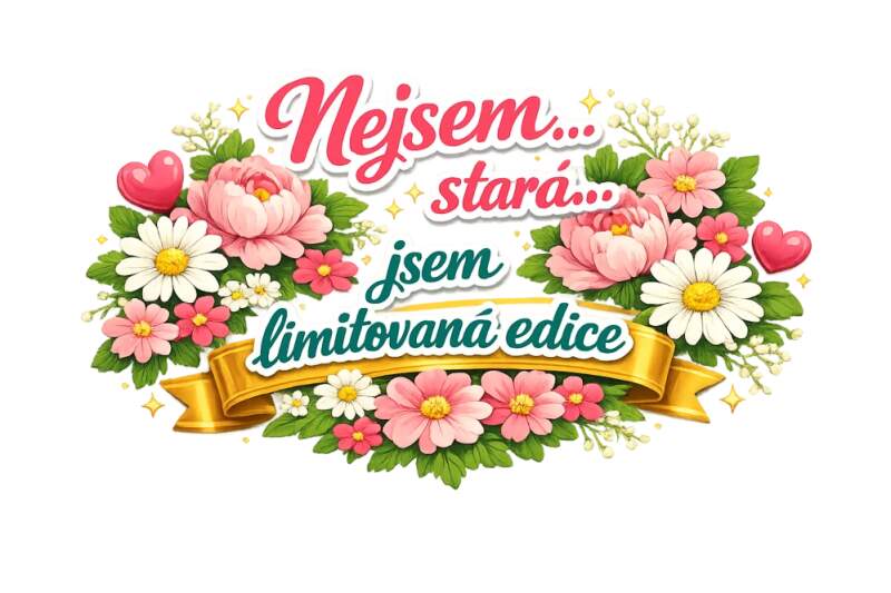 Levně Nejsem stará, jsem limitovaná edice (NAŽEHLOVAČKA)