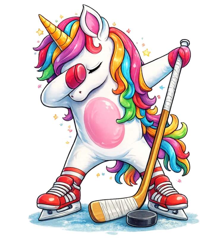 Levně Unicorn hokej (NAŽEHLOVAČKA)