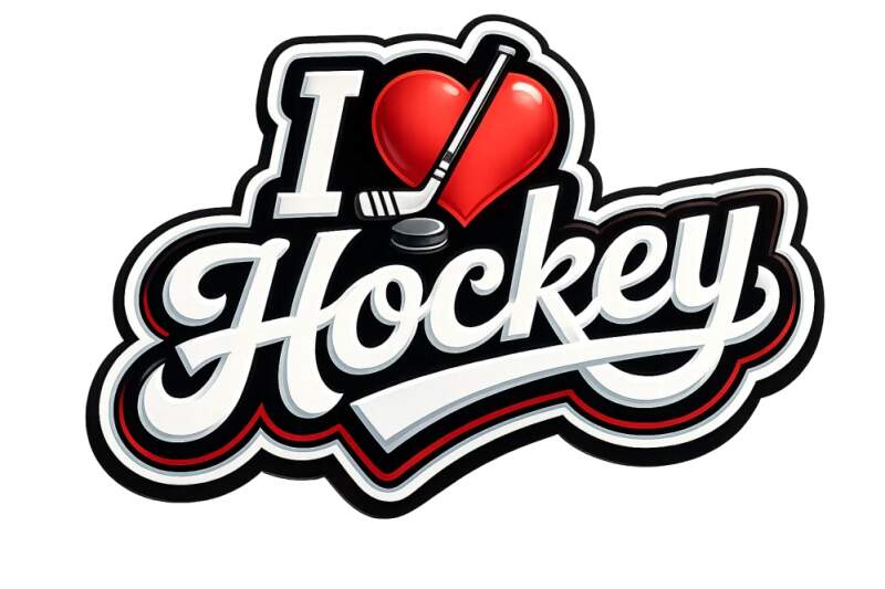 Levně I love hockey (NAŽEHLOVAČKA)